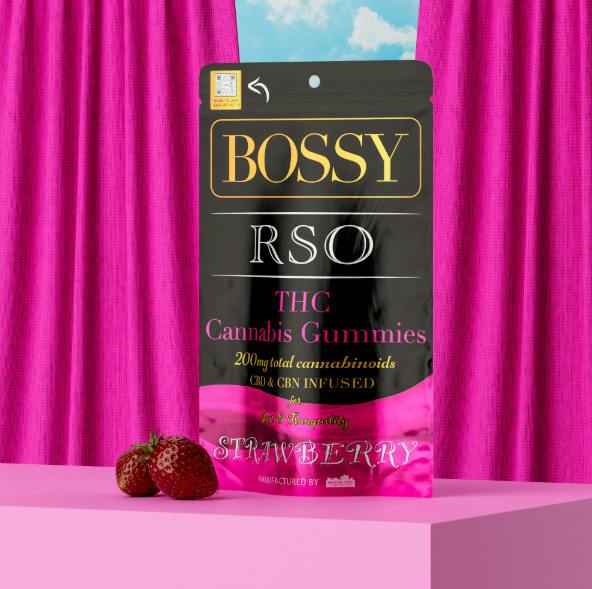 Strawberry | 25mg x 8pk | RSO Infused | Bossy