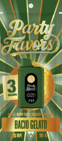 Bacio Gelato | 3g | Disposable | Party Favors cannabis product