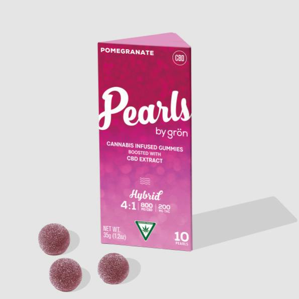 4:1 | Pomegranate | 20mg THC x 80mg CBD | 10pk | Pearls