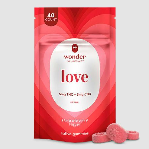 1:1 | Strawberry + Zinc | 5mg THC x 5mg CBD | 40pk | Wonder Wellness Co.