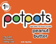 Milk Chocolate Peanut Butter Potpots | 1mg x 100pk | Dream Edibles