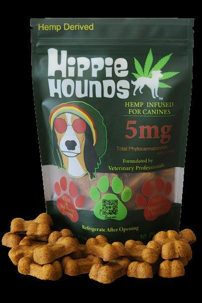 Hippie Hounds: K9 Treats | CBD Treats | 5mg | 30pk