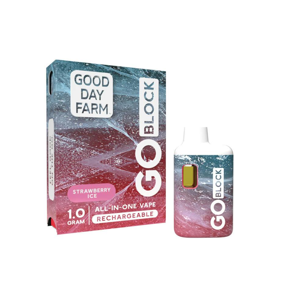 GDF: GO Block Vape | Strawberry Ice | All-In-One