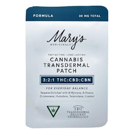 Mary's Medicinals: Transdermal Patch | 3:2:1 | 15mg THC : 10mg CBD : 5mg CBN