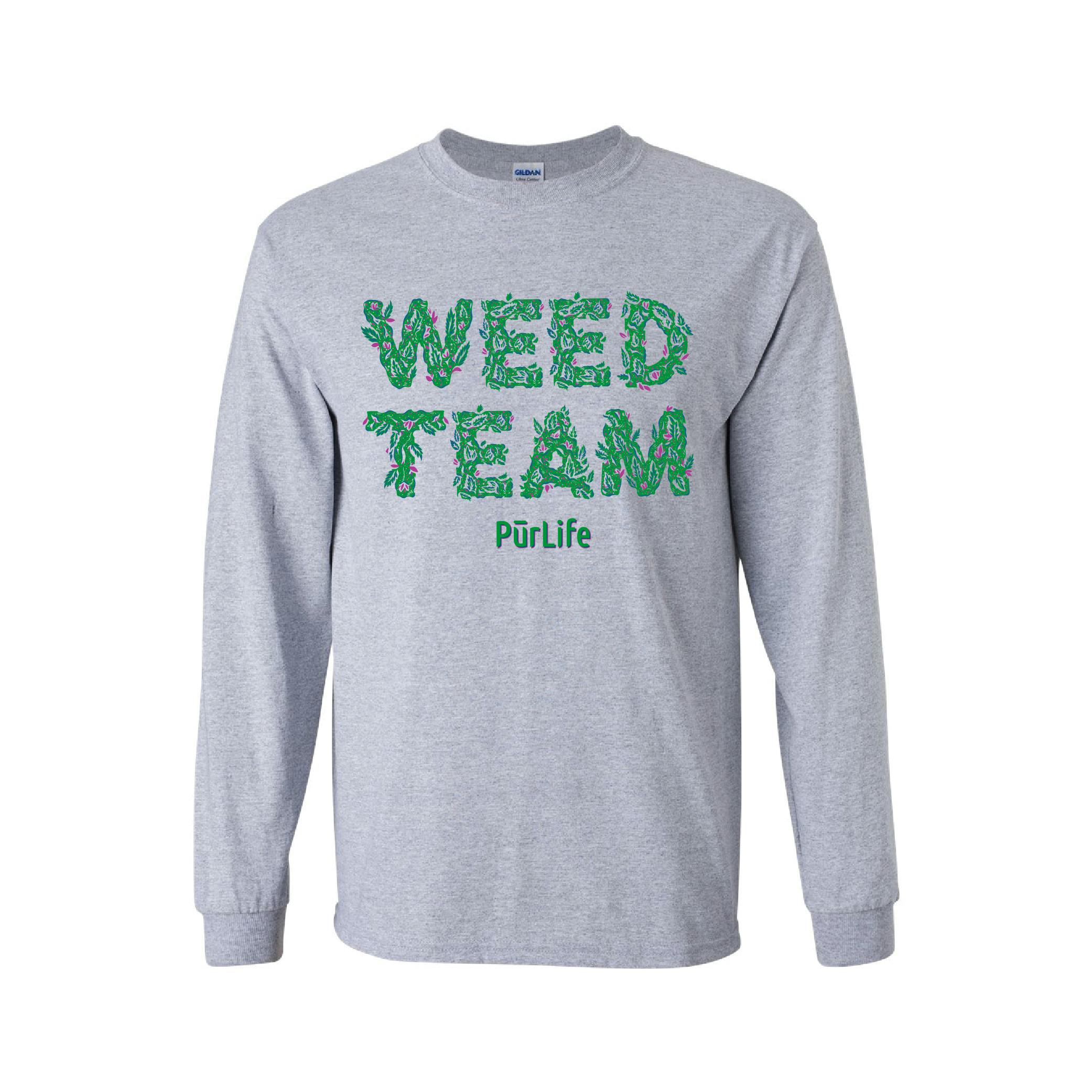 Weed Team Grey | Shirt at PurLife Dispensary - T or C