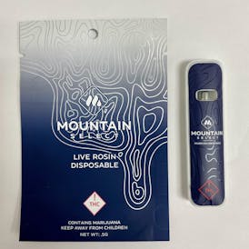 Mountain Selects Live Rosin Disposable Cart Yamz 0.5g