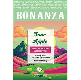 Bonanza Gummies Sour Apple 100mg