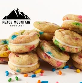 Peace Mountain Sandwich Cookies Birthday Baked