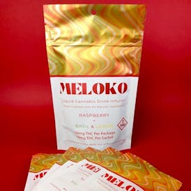 Meloko On-The-Go Syrups Raspberry, Basil, & Lemon 50mg