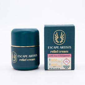 Escape Artist Relief Cream Relief Cream 2.0oz | 800mg CBD 400mg CBG 800mg THC | 2:1:2 Rose with B...