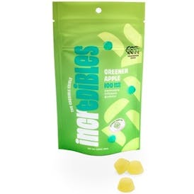 Incredibles Gummies Greener Apple 100mg