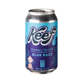 Keef Cannabis Infused Soda Blue Razz 10mg