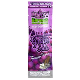 Juicy Hemp Wraps Terp Grape Soda