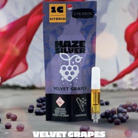 Haze Silver - Live Resin Cart Velvet Grapes 1g