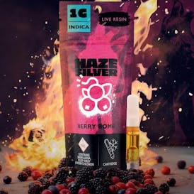 Haze Silver - Live Resin Cart Berry Bomb 1g