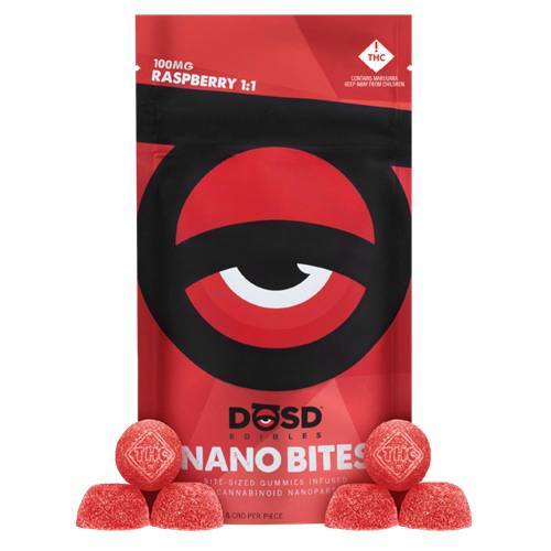 DOSD Nano Bites Red Raspberry 1:1 100mg