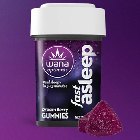 Wana Optimals Gummies Fast Asleep Dream Berry 10mg