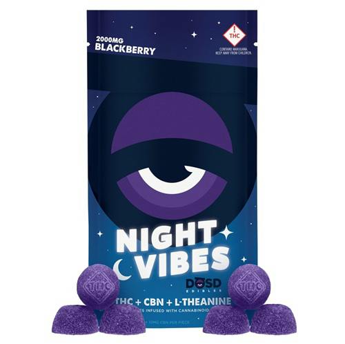DOSD Nano Bites Night Vibes + CBN Blackberry 2000mg