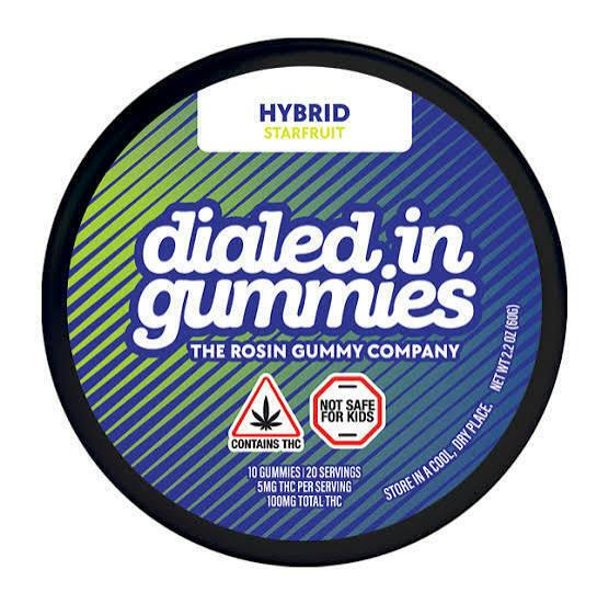 DIALED IN | CLASSIC STARFRUIT (H) ROSIN GUMMIE | 5mg 20pk