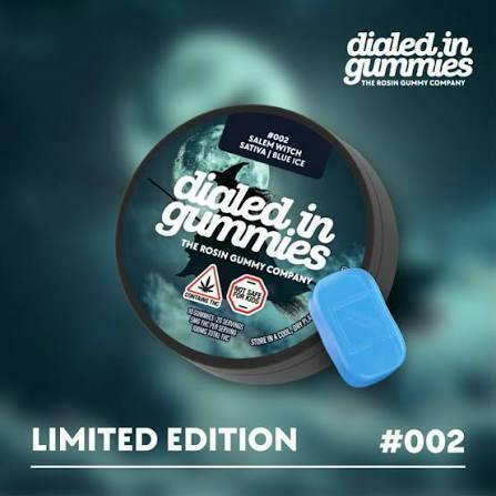 DIALED IN | LIMITED EDITION CLASSIC BLUE ICE (S) ROSIN GUMMIE | 5mg 20pk