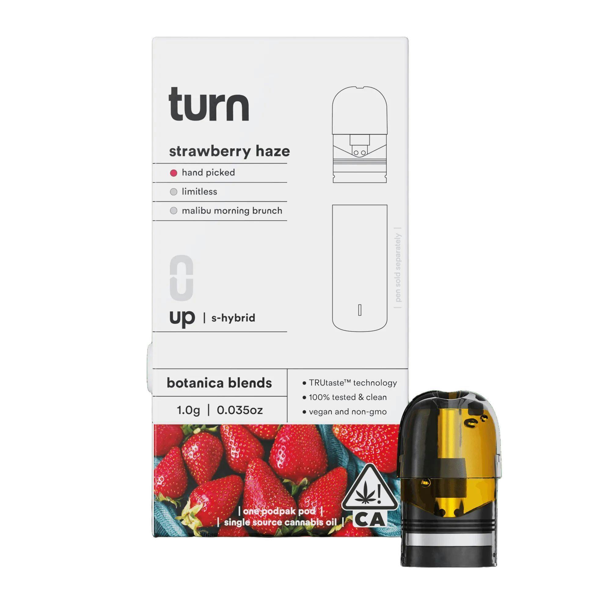 TURN - TURN UP BOTANICAL BLENDS POD [1G] STRAWBERRY HAZE