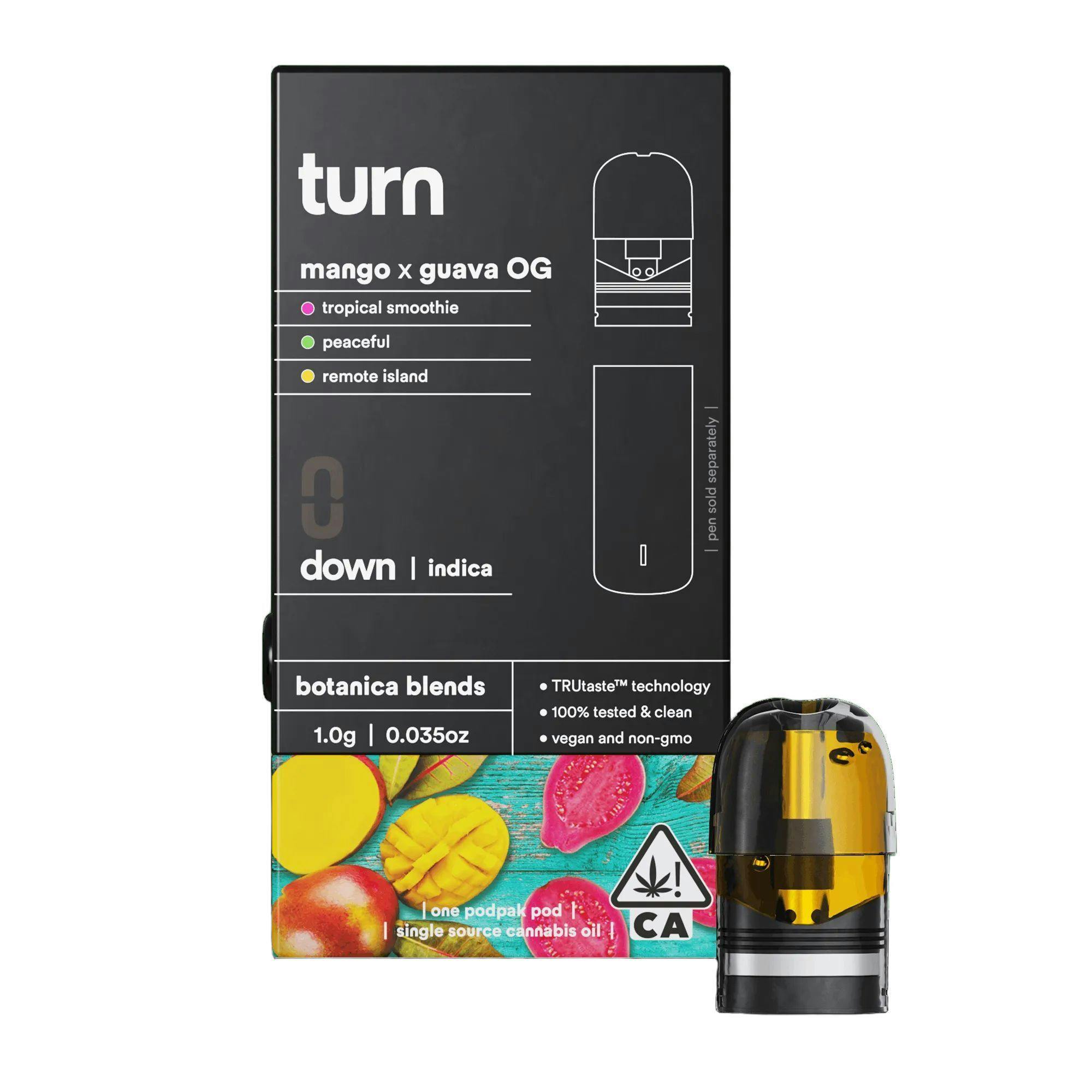 TURN - TURN: Down Botanical Blends Mango X Guava