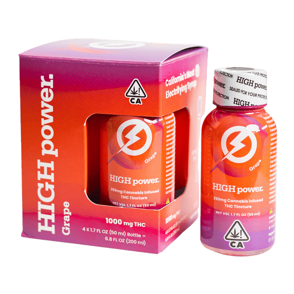 HIGH POWER - SYRUP 1.7FLOZ 4PK [1000MG] GRAPE