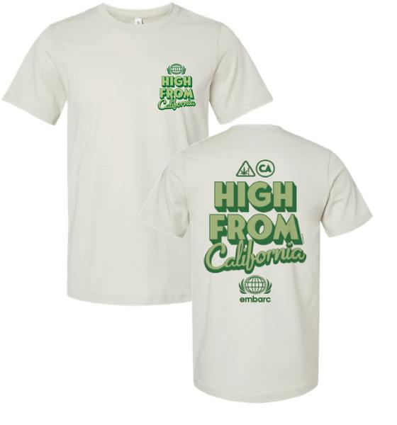 EMBARC - HIGH FROM CALI STANDARD T-SHIRT SHORT SLEEVE WHITE [2XL]