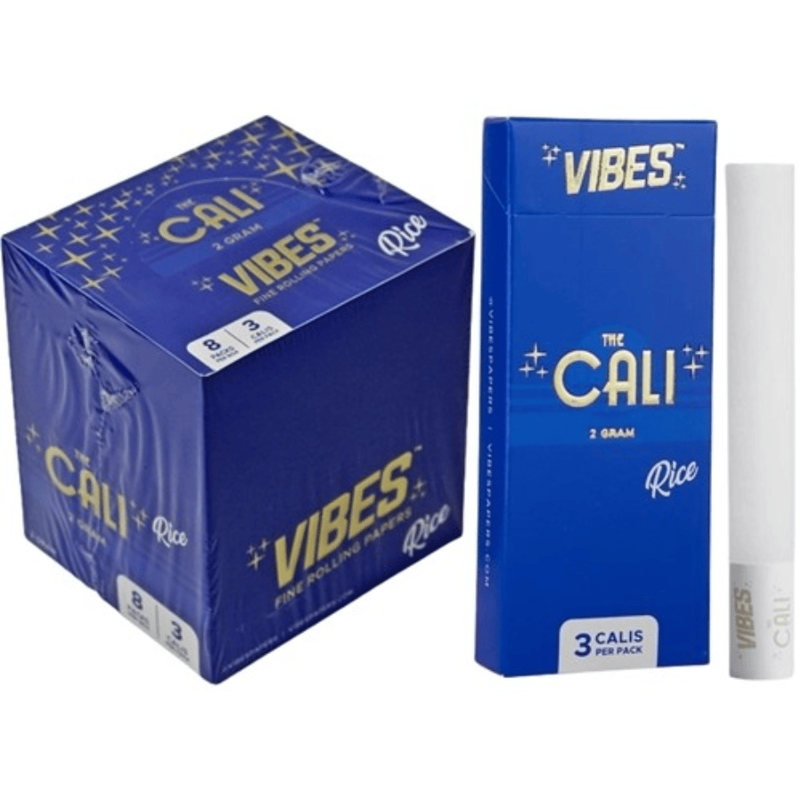 Vibes - The Cali - 2 Gram - Rice Pre-made Joint Wrap w/ Tip 3 Pack