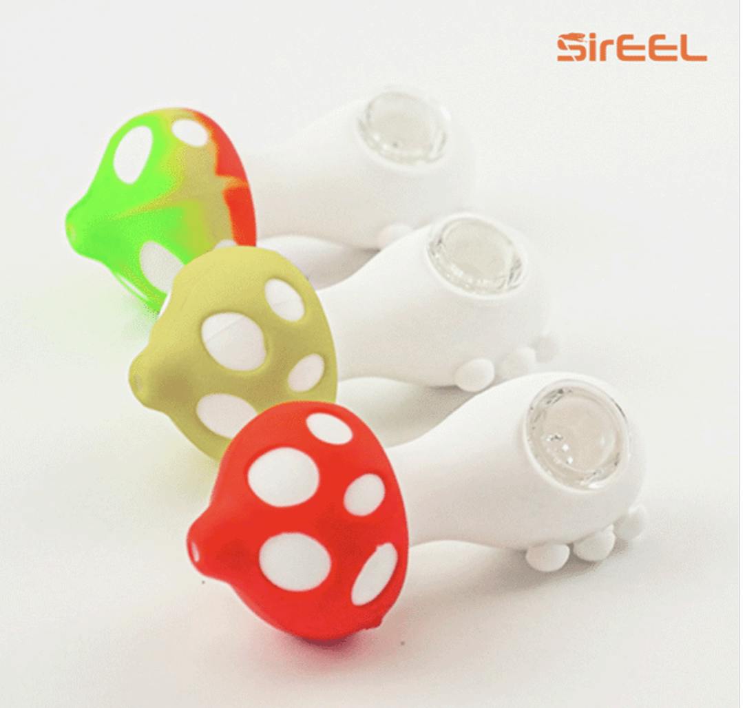 SirEEL | 4.5" Silicon Mushroom Pipe (Assorted Colors)