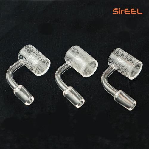 SirEEL | Etched Quartz Bucket Banger 14mm Male | Assorted Designs
