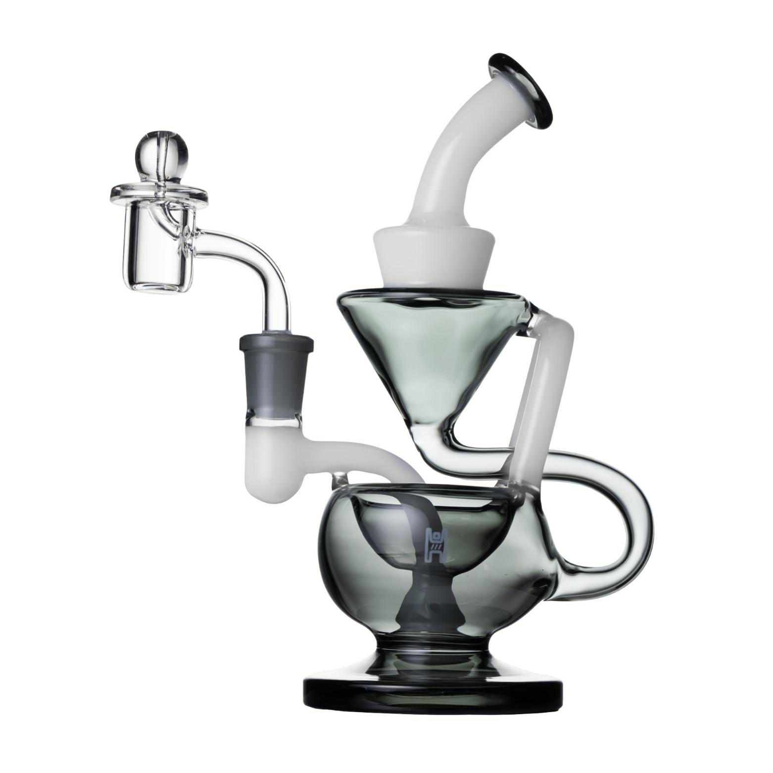 Human Grade | 8" Recycler 1A | Smoke / White