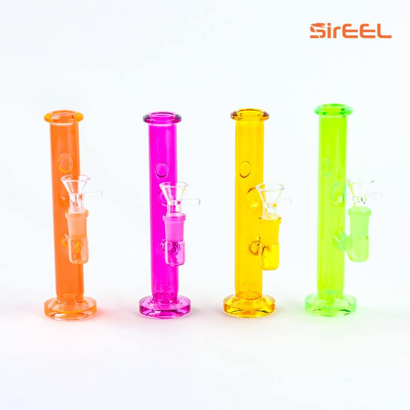 SirEEL | 7" UV Tube Bong w/Bowl | Asst Colors