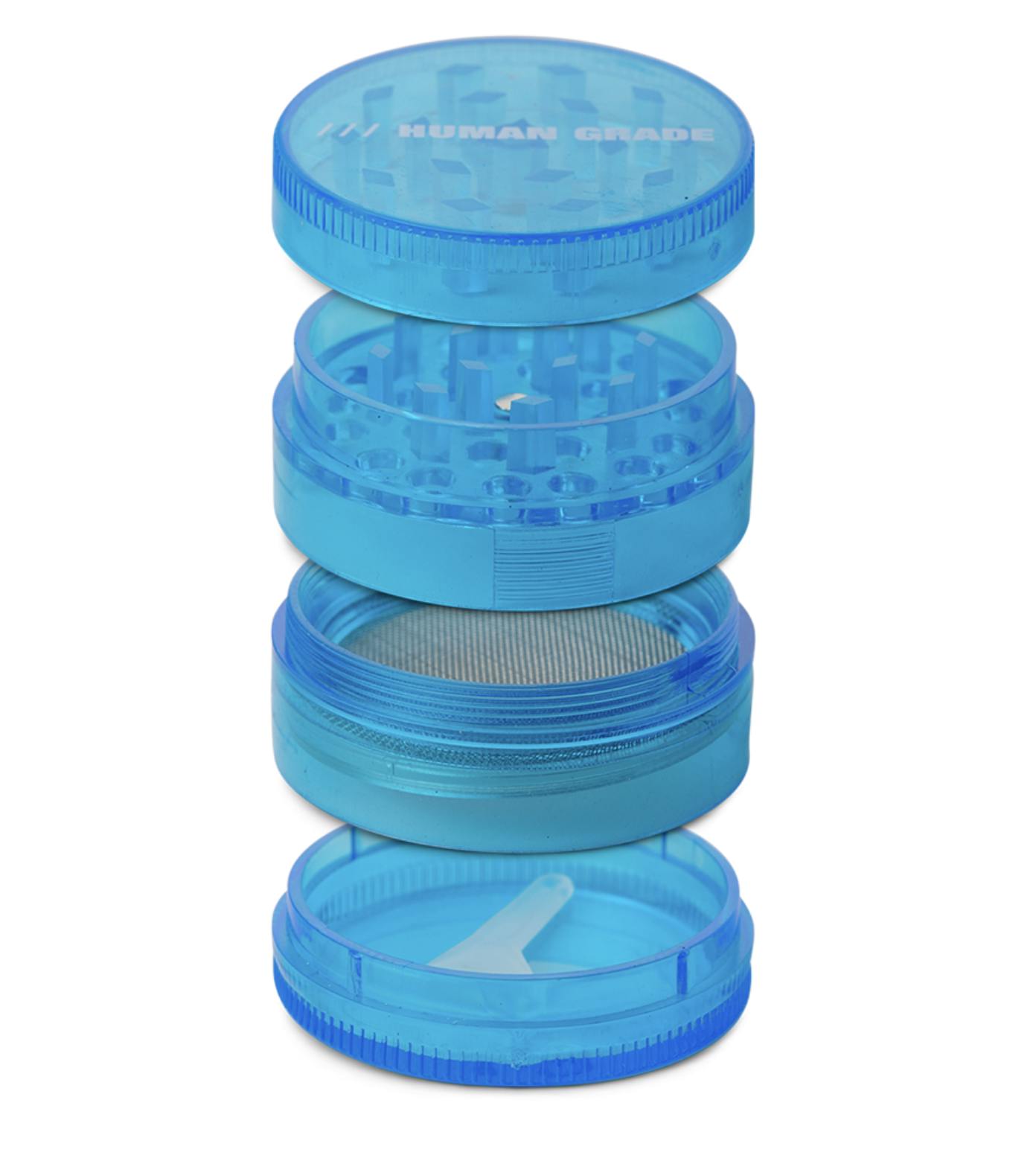 Human Grade | 4 pc Plastic Grinder 2” | Assorted Colors