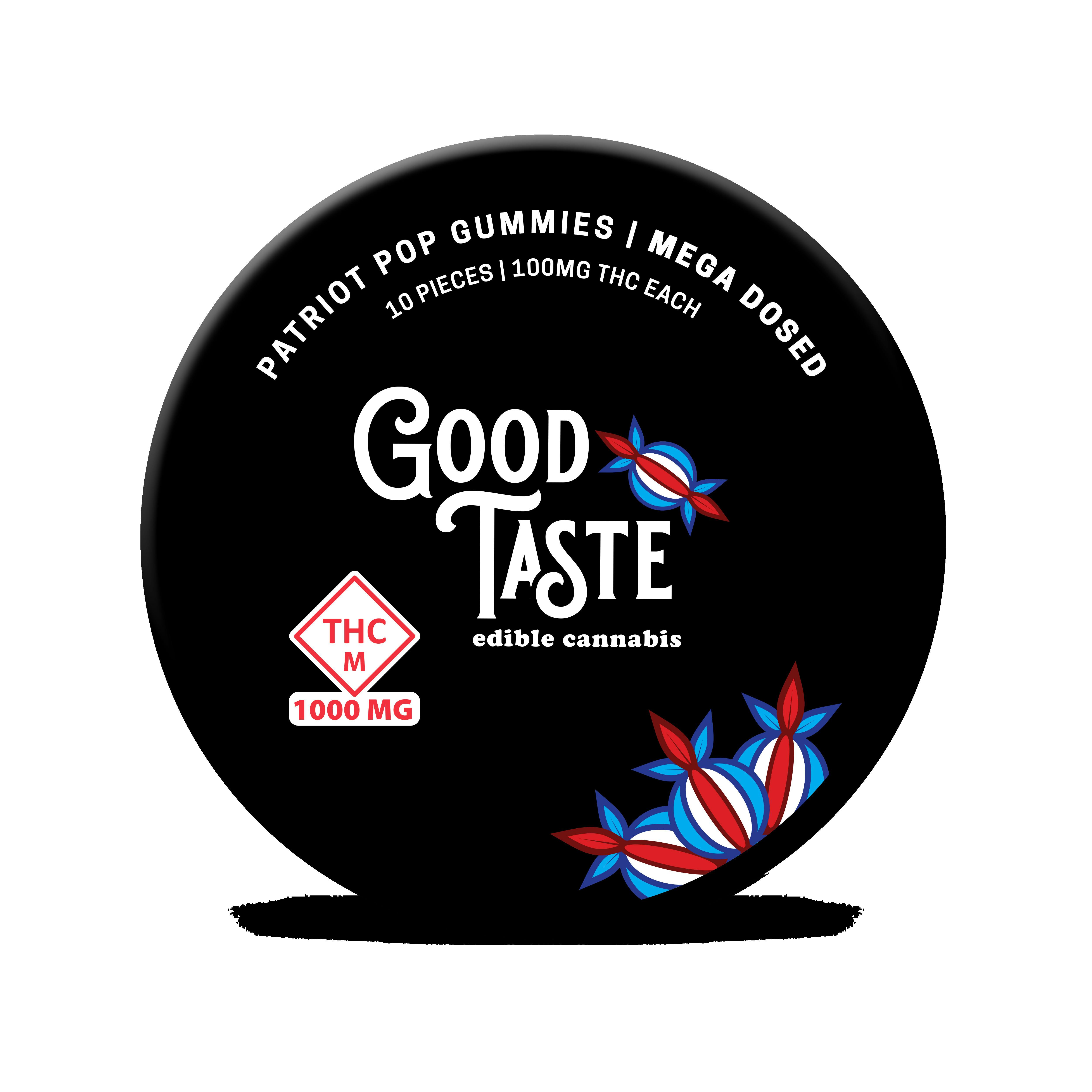 Good Taste - Patriot Pop - Single Gummy at Blue Sage Cannabis Deli - Belton