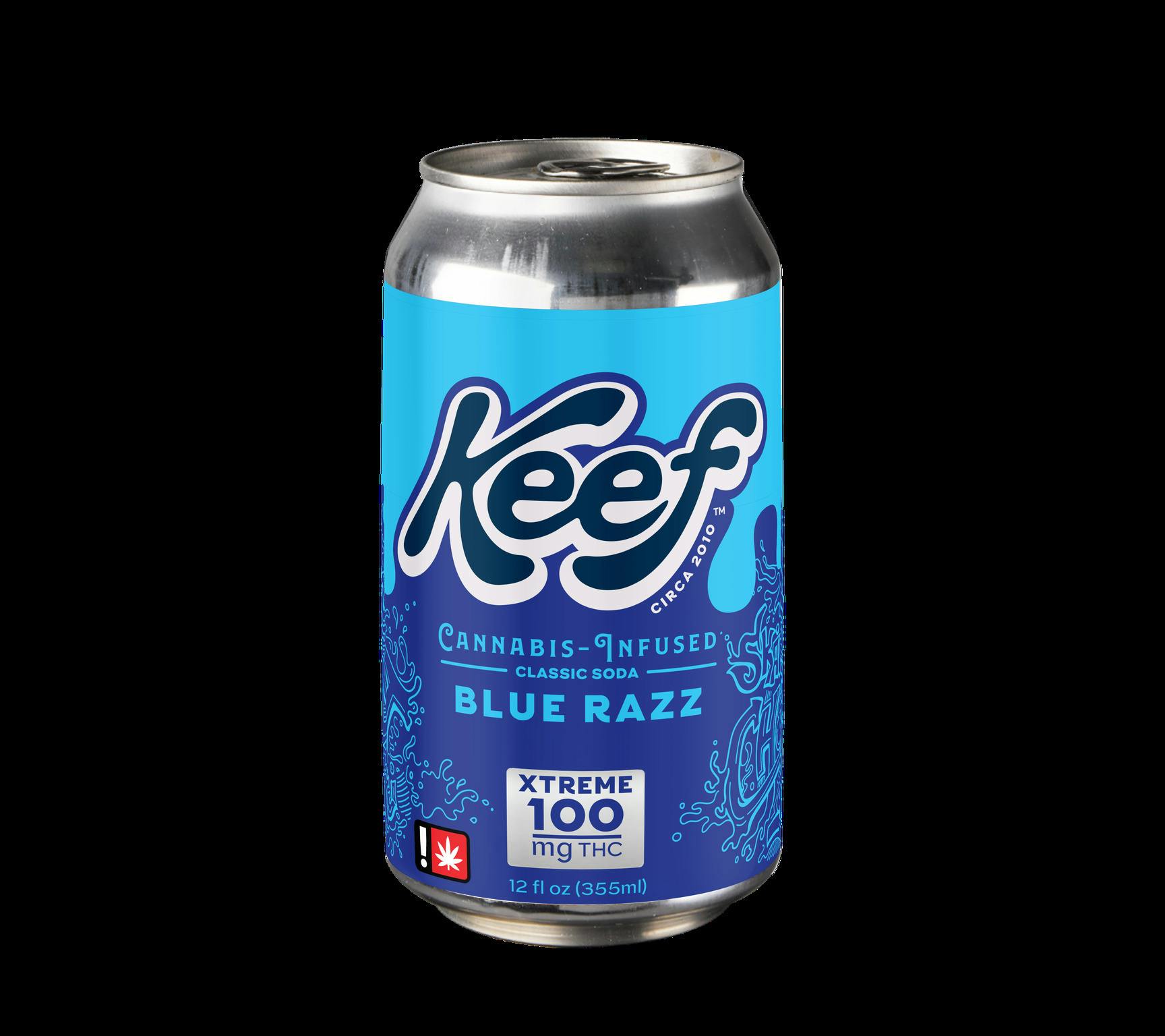 Keef Classic Sodas - 100mg Blue Razz Xtreme