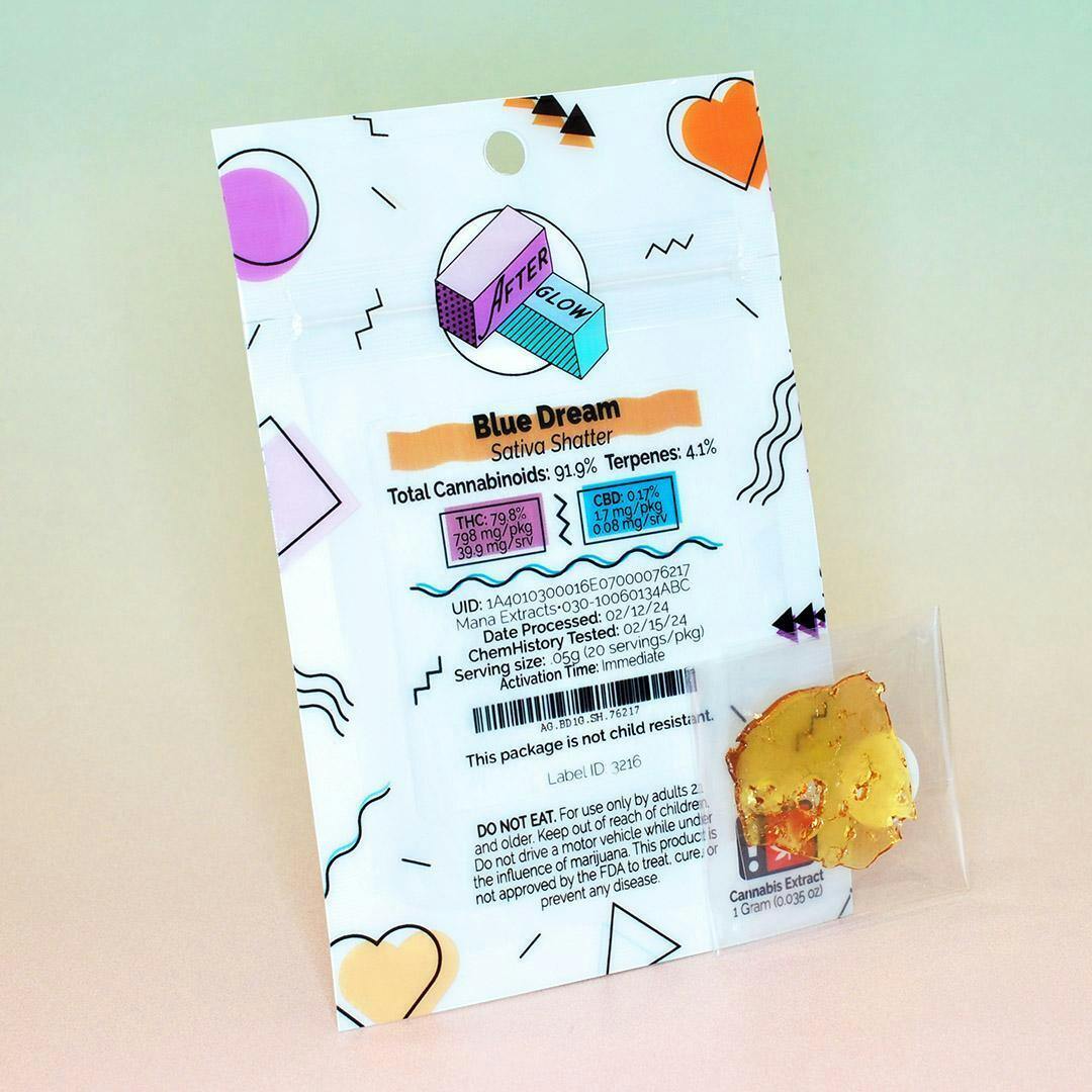 Afterglow - Lemon Meringue (S) 1g Shatter at Sumpter Nugget Dispensary