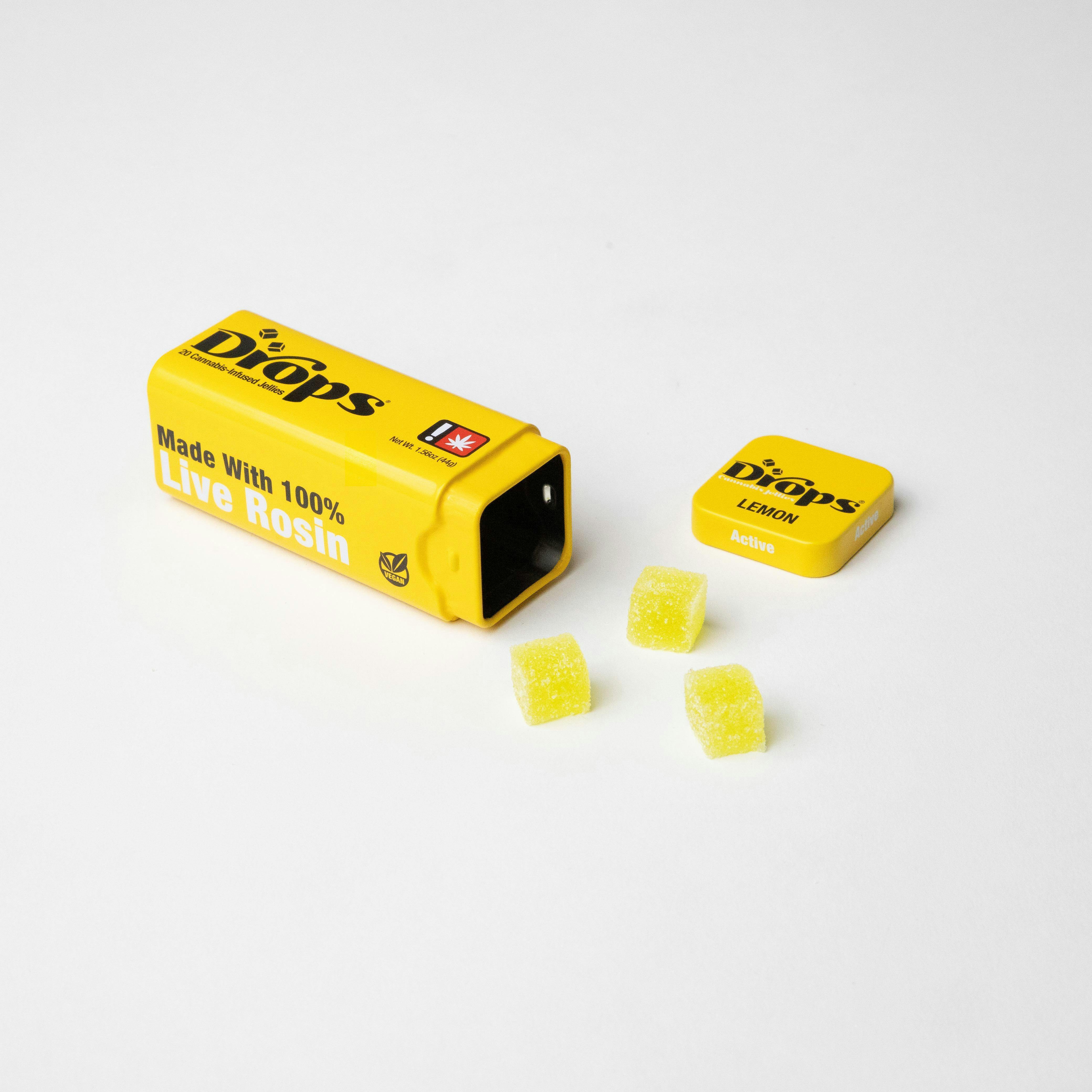Drops - Lemon Active (S) 100mg Gummy 20pk