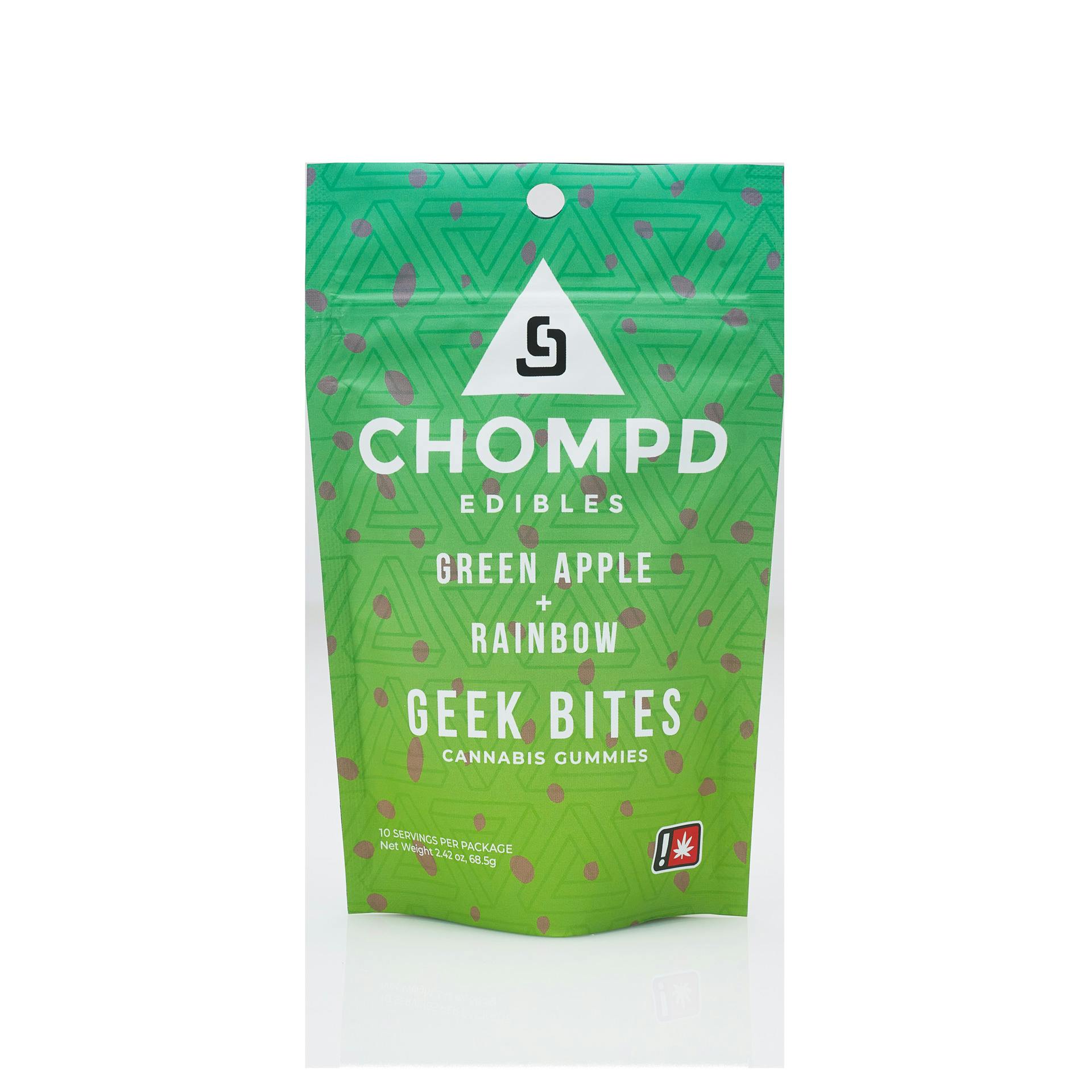 Chompd - Green Apple 100mg Geek Bites 10pk