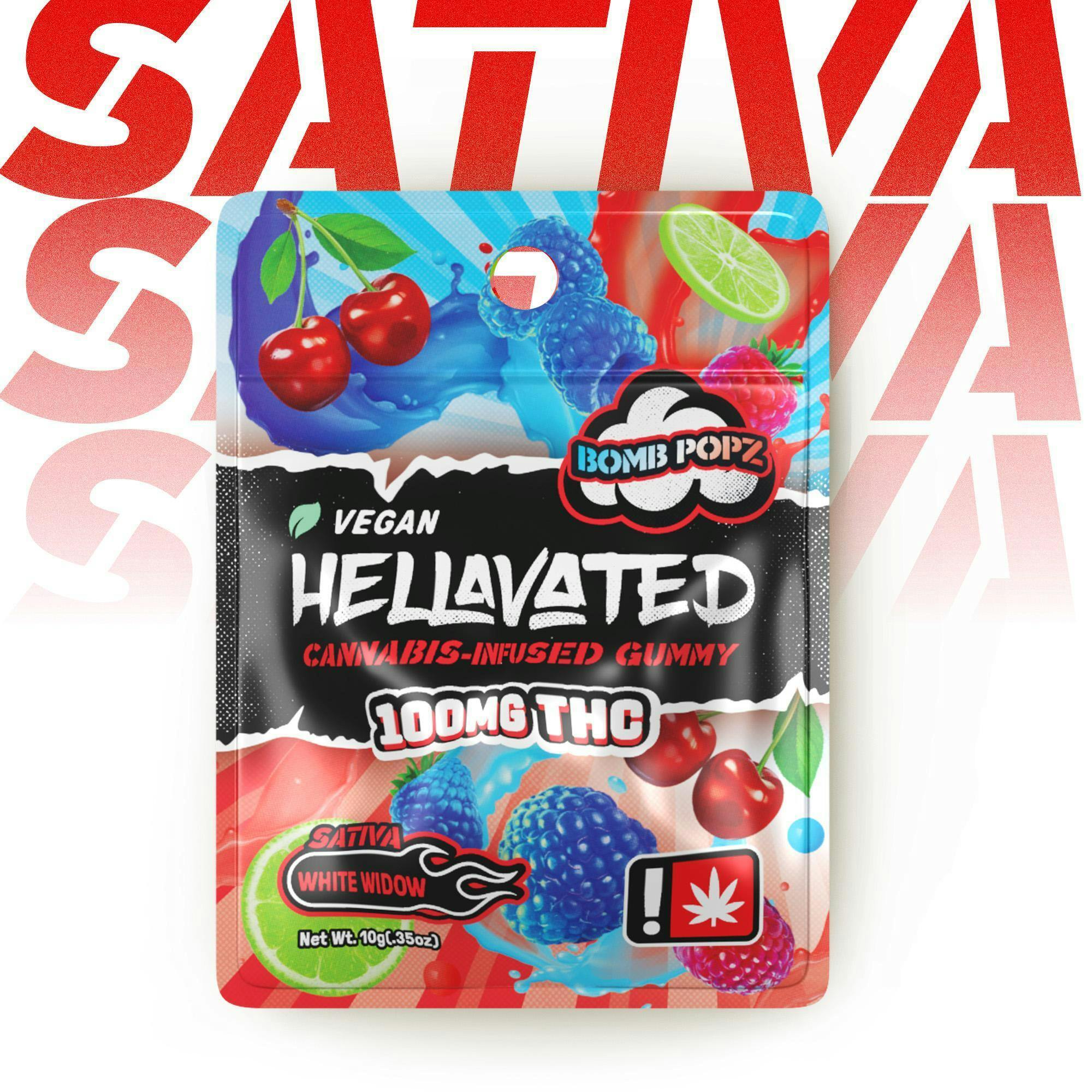 Hellavated - Bomb Popz (S) 100mg Gummy Single at Sumpter Nugget Dispensary
