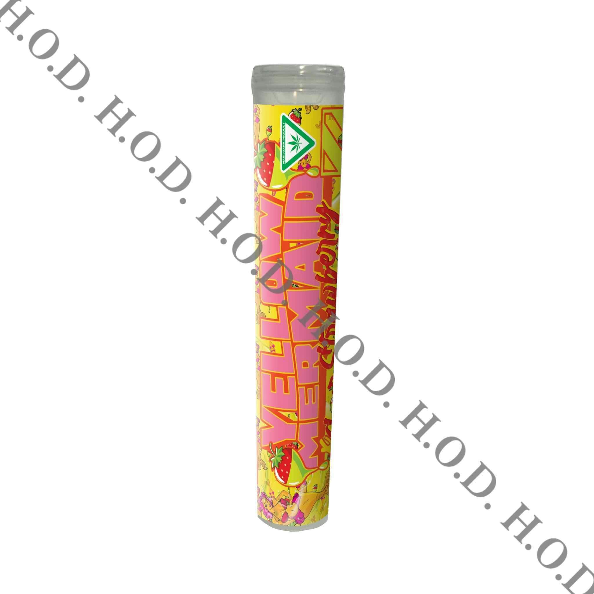 Zoot Rollz Yellow Mermaid x Sour Strawberry Hash Hole Pre-Roll