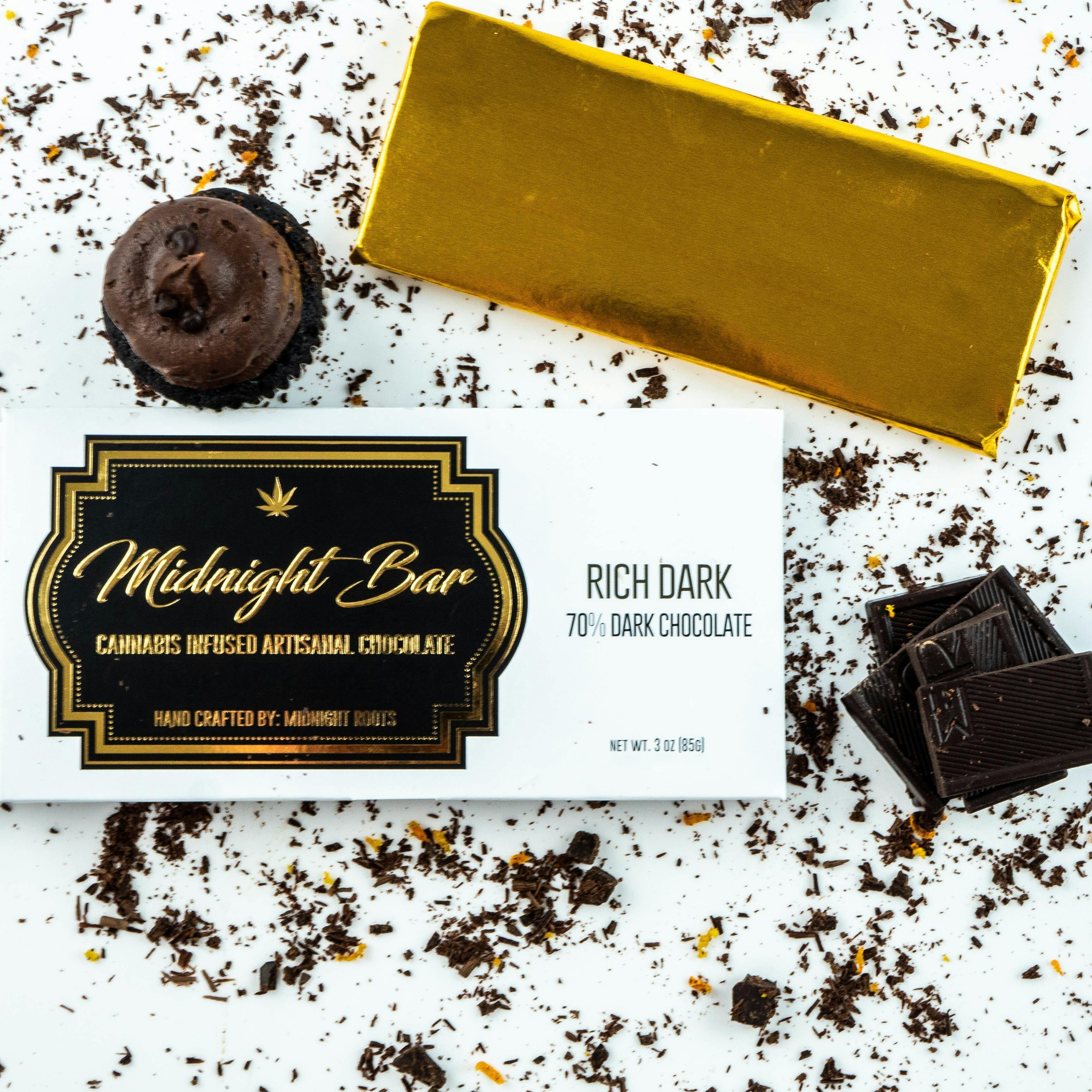 Rich Dark (200mg) | Midnight Roots - Chocolate Bar