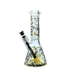 Castle Glass | 12" Kitty Cat Beaker Bong