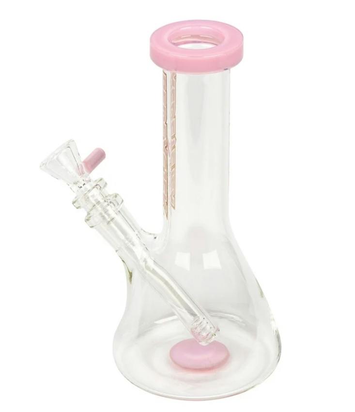Red Eye Glass | 8" Purple Beaker Bong