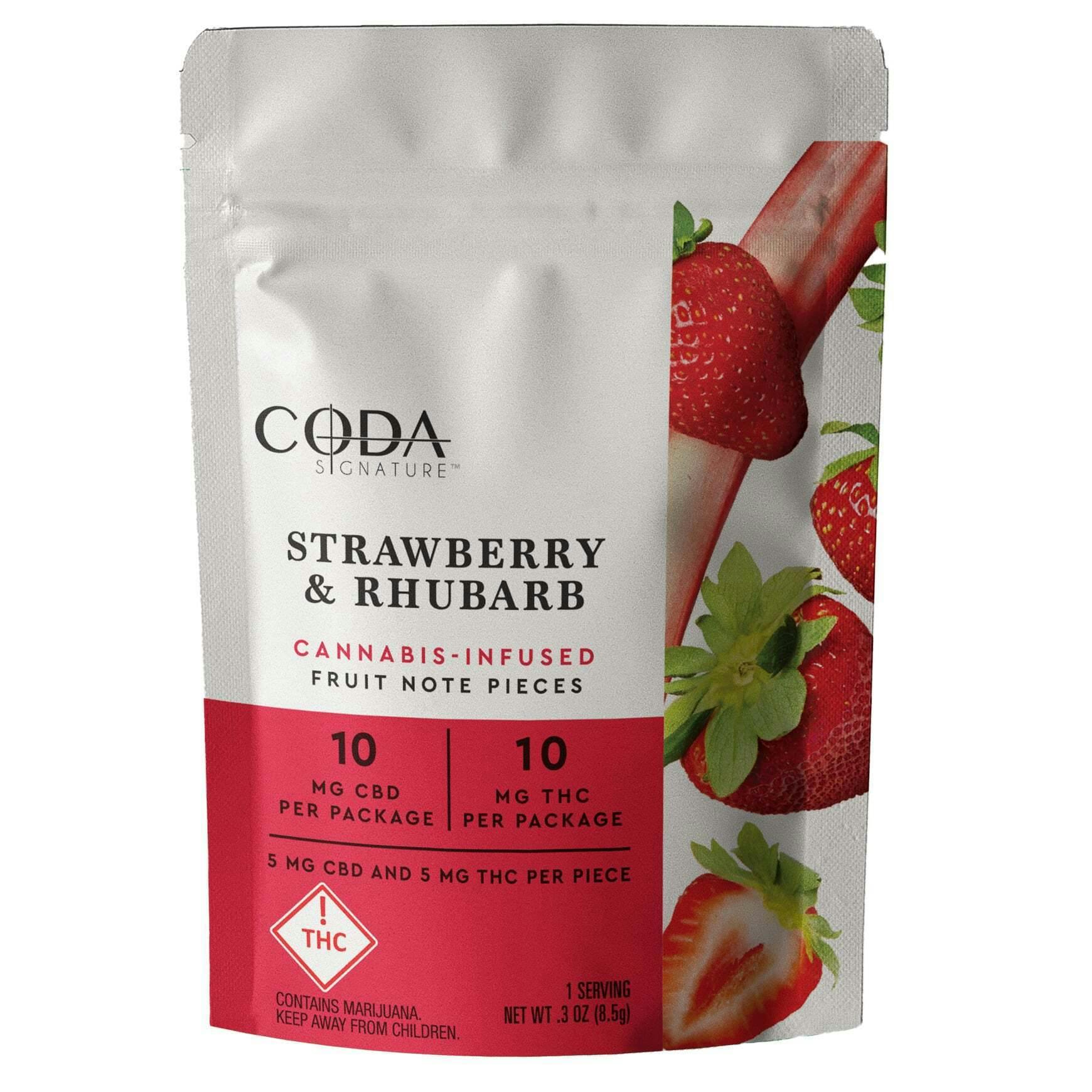 Strawberry & Rhubarb [2pk] (10mg CBD/10mg THC)