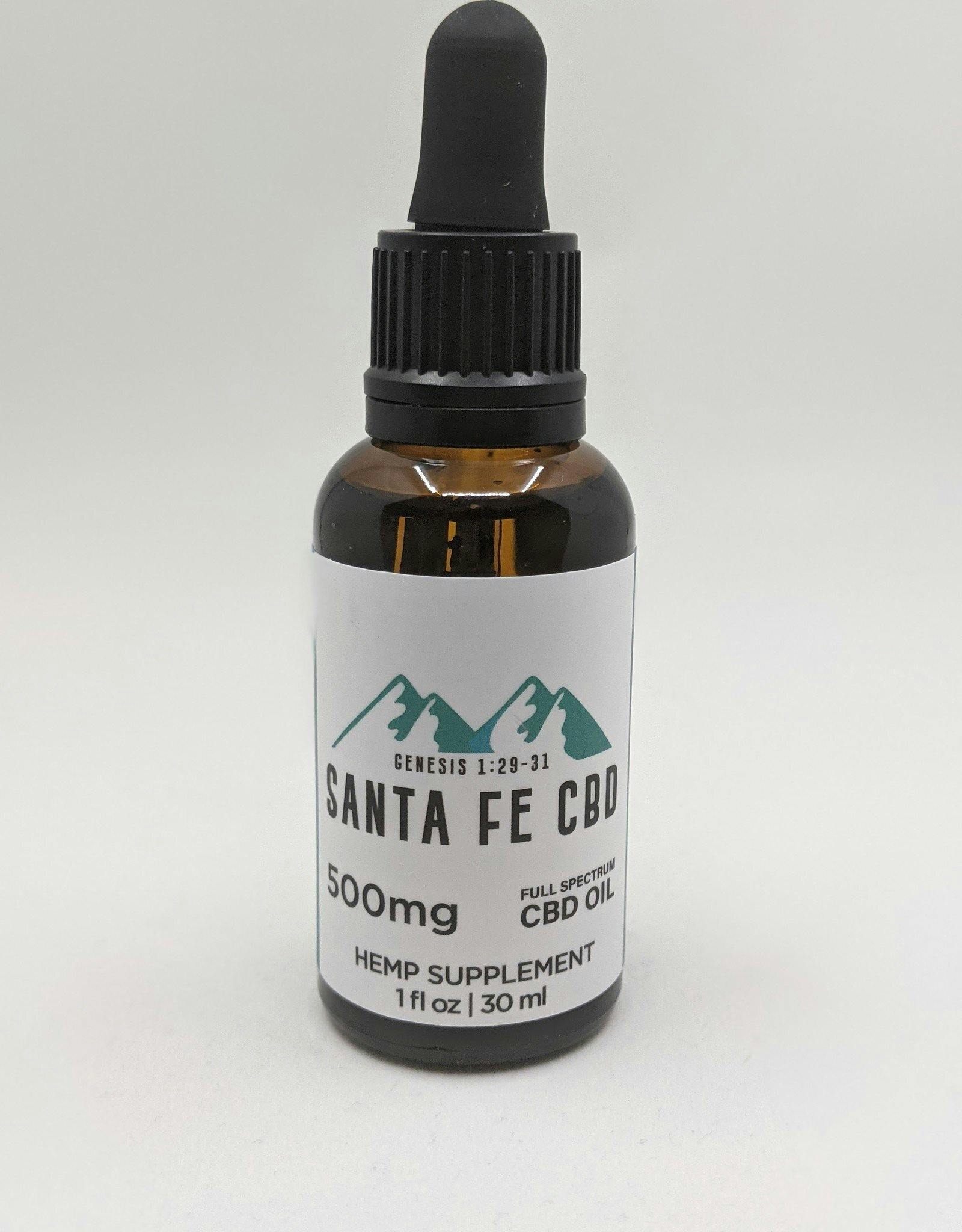 Full Spectrum CBD Oil (500mg CBD) | Santa Fe CBD - CBD Hemp Tincture