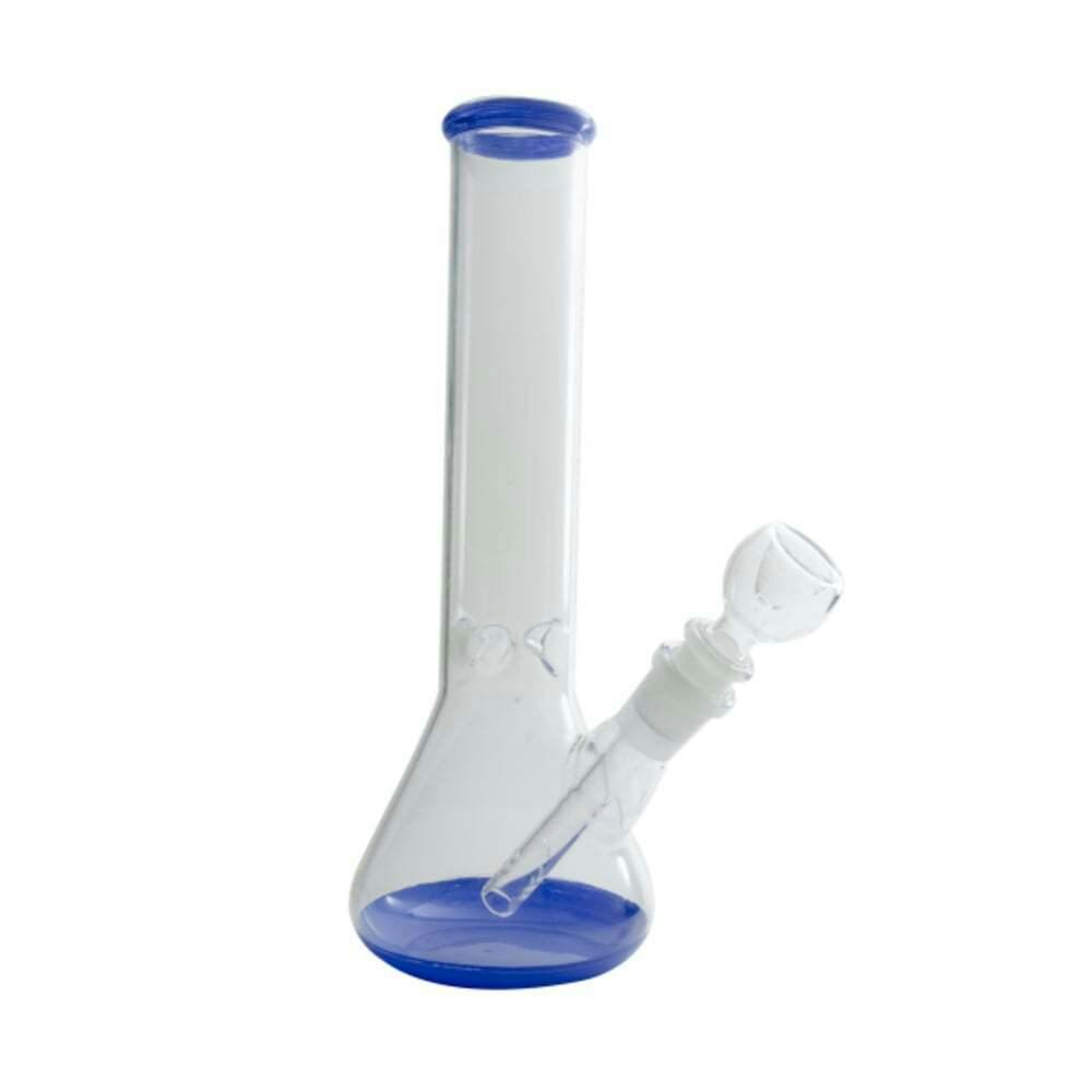 10" Beaker Water Pipe w/ Colored Mouthpiece & Base | Water Pipe