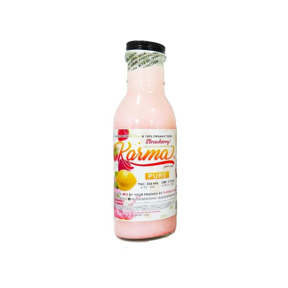 Strawberry [12oz] (100mg) | Budder Pros - Karma Lemonade