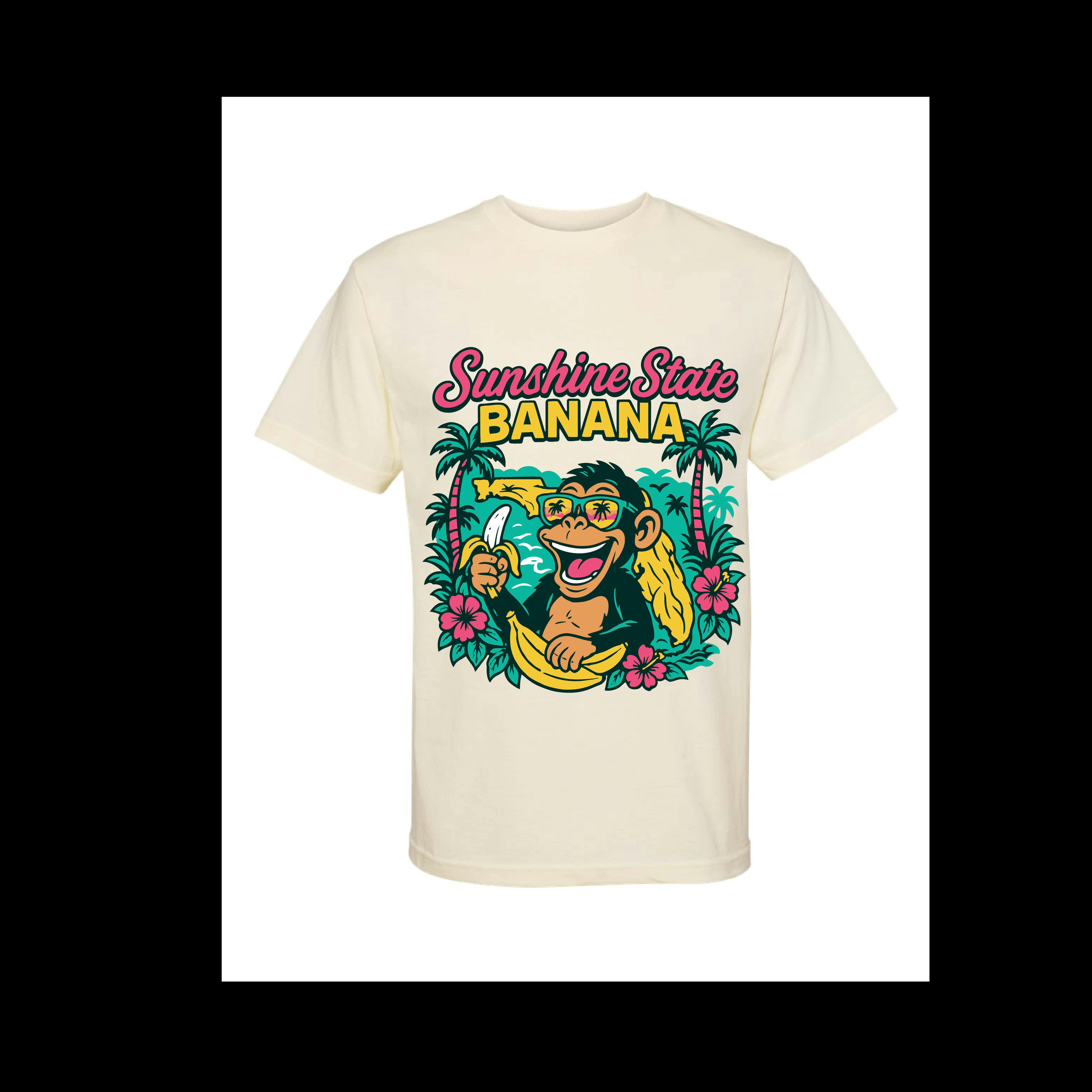 sunshine state banana shirt white - XL