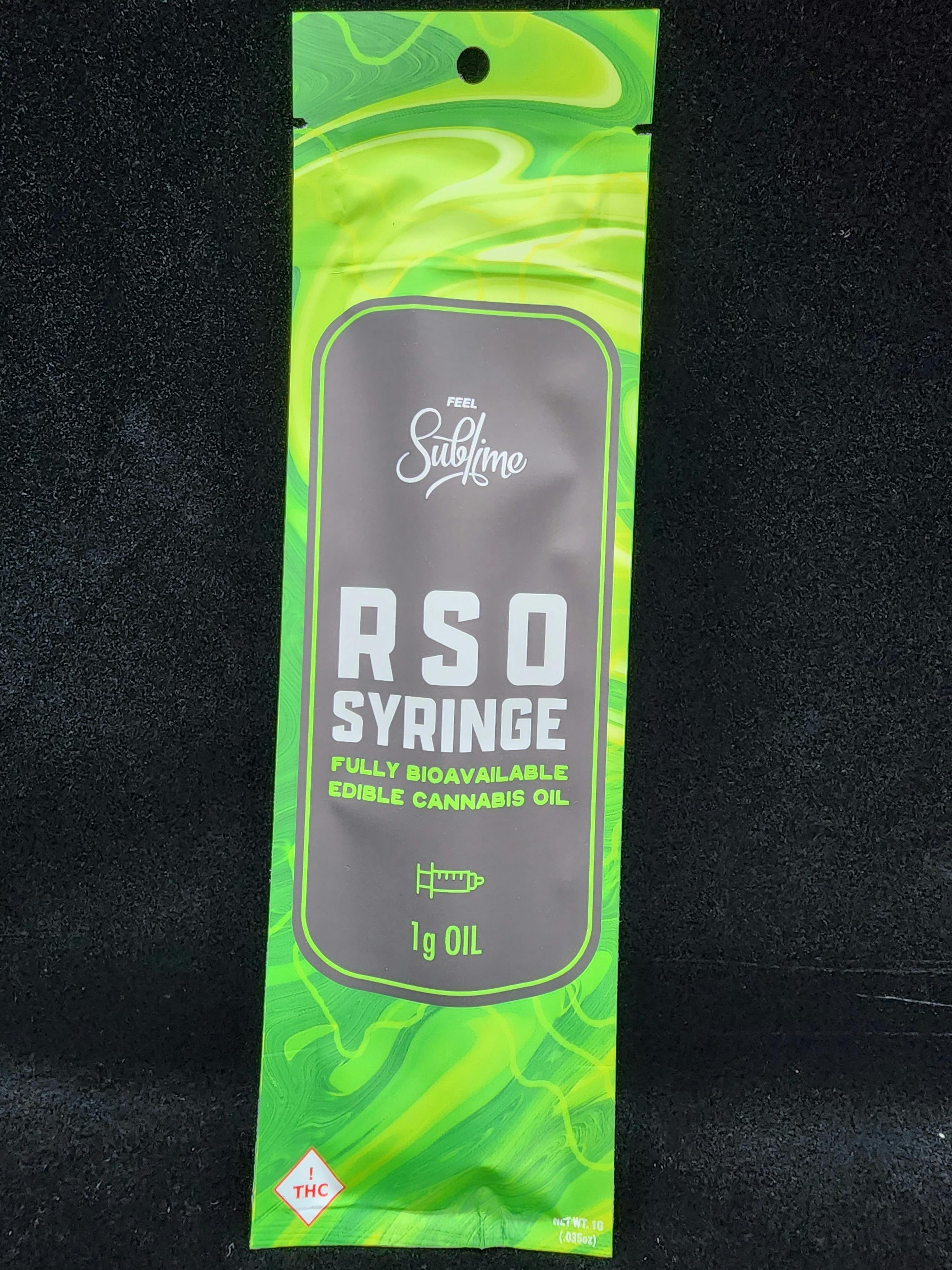 Mesilla Valley Extracts - RSO Syringe 1g - Mixed - MED